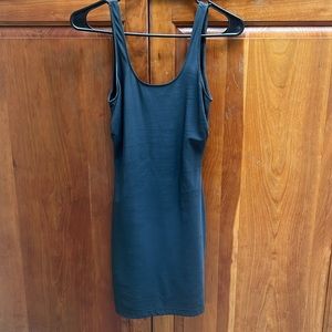 Charcoal, gray spandex, fitting dress. Size 0/2